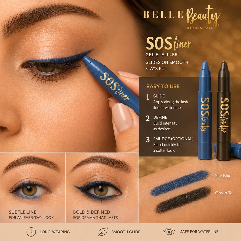 SOS Liner Gel Eyeliner - Sky Blue